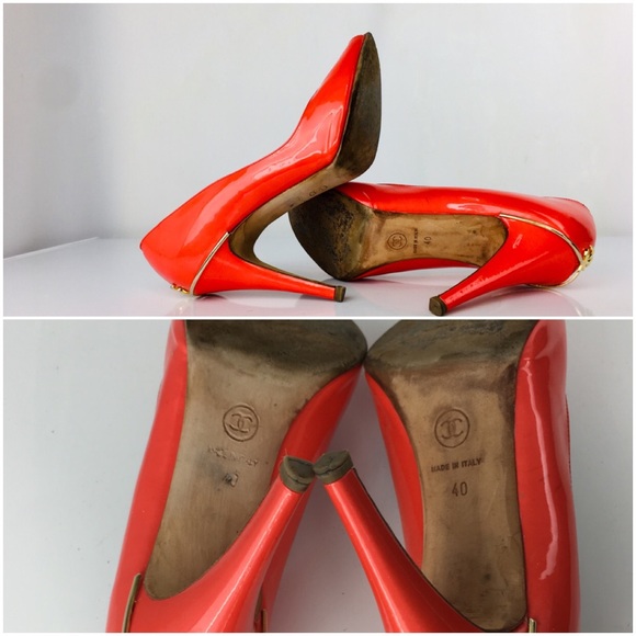 CHANEL Orange US 10 Pump Authentic š„š„š„ - Picture 5 of 6